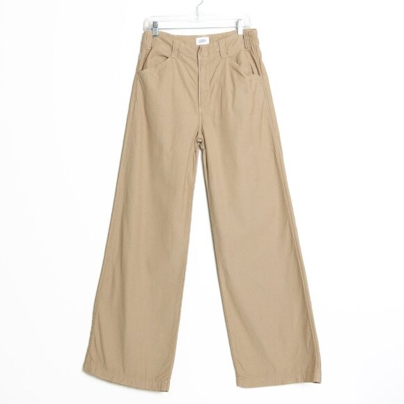 Citizens of Humanity Paloma Utility Trousers Wide Leg Pants Khaki - Picture 3 of 15